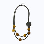 Original Design Women Short Statement Necklace, Wooden Bead Braided Rope Choker, Lightweight Sturdy Accessory for Holiday Party & Daily Banquet