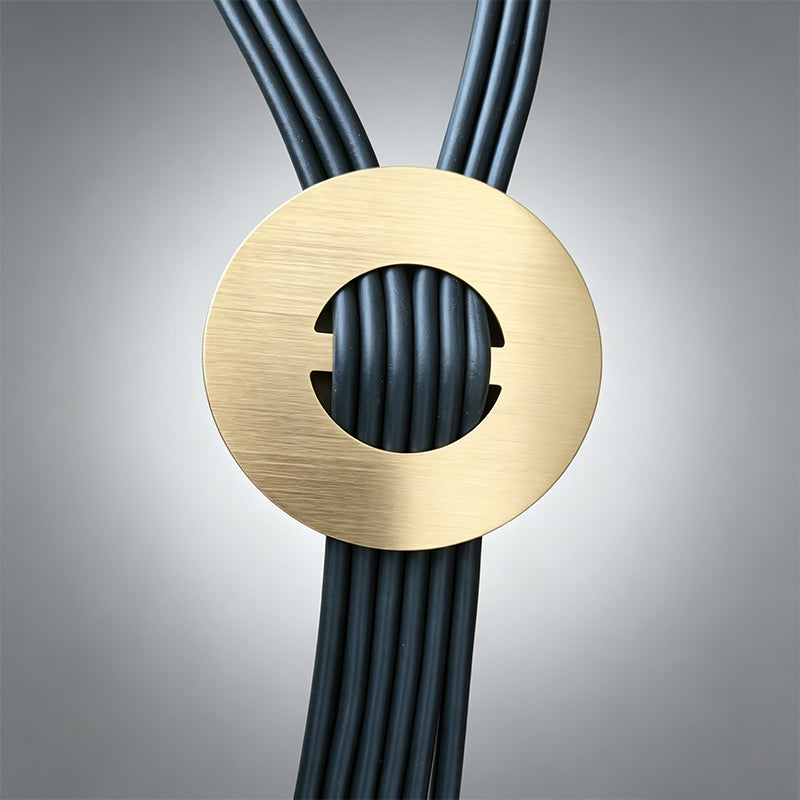 Adjustable Long Circular Pendant Statement Necklace European Fashion Women Holiday Gift Jewelry, Gold Silver Two Colors Available